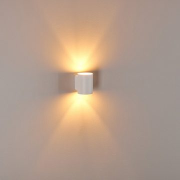 hofstein Wandleuchte »Cama« Wandlampe aus Metall in Weiß, ohne Leuchtmittel, moderne mit Lichteffekt, 1xG9, Innen mit Up & Down-Effekt