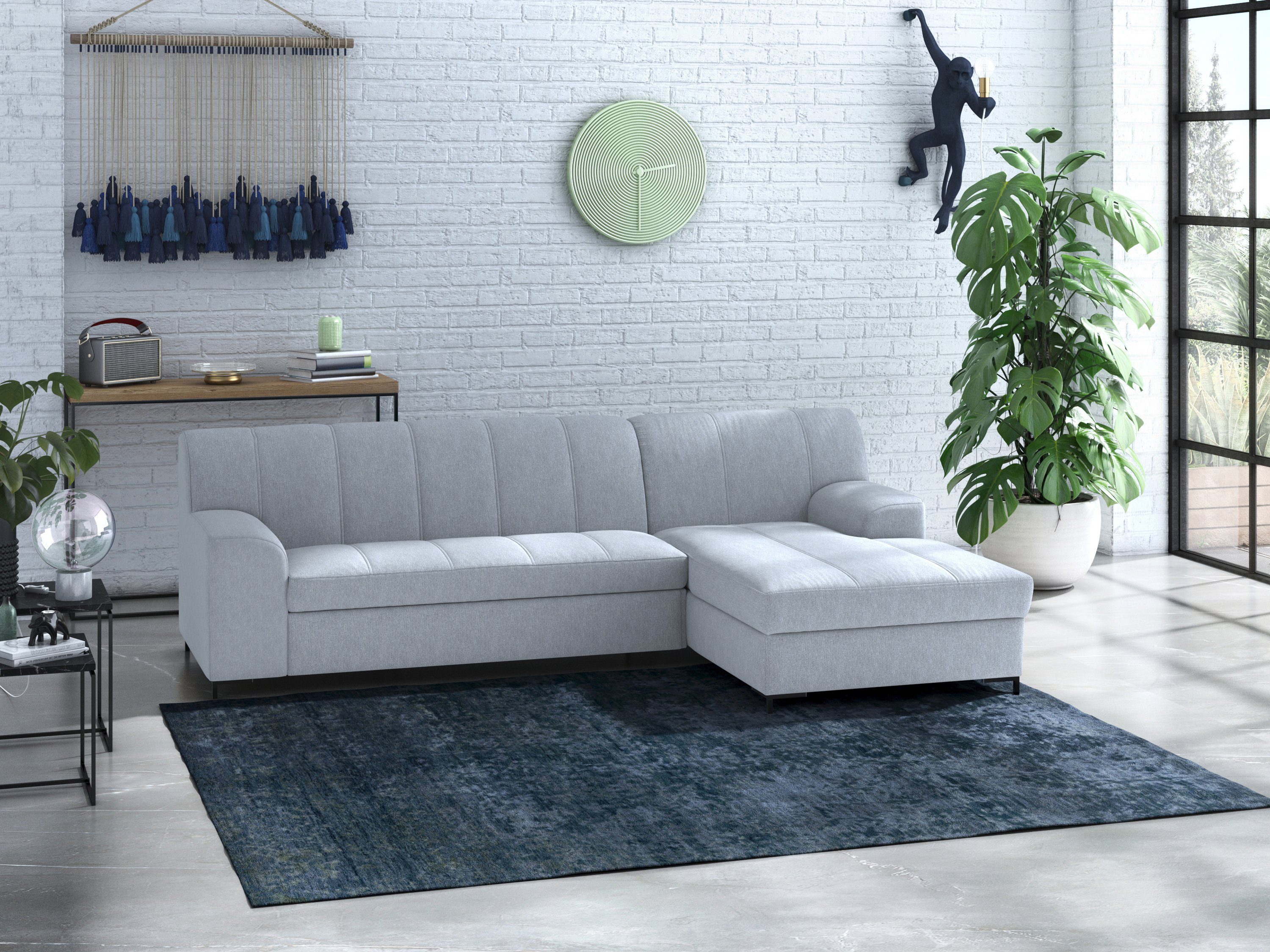 INOSIGN Ecksofa Balme L-Form, Inkl. Zierkissen, günstig online kaufen