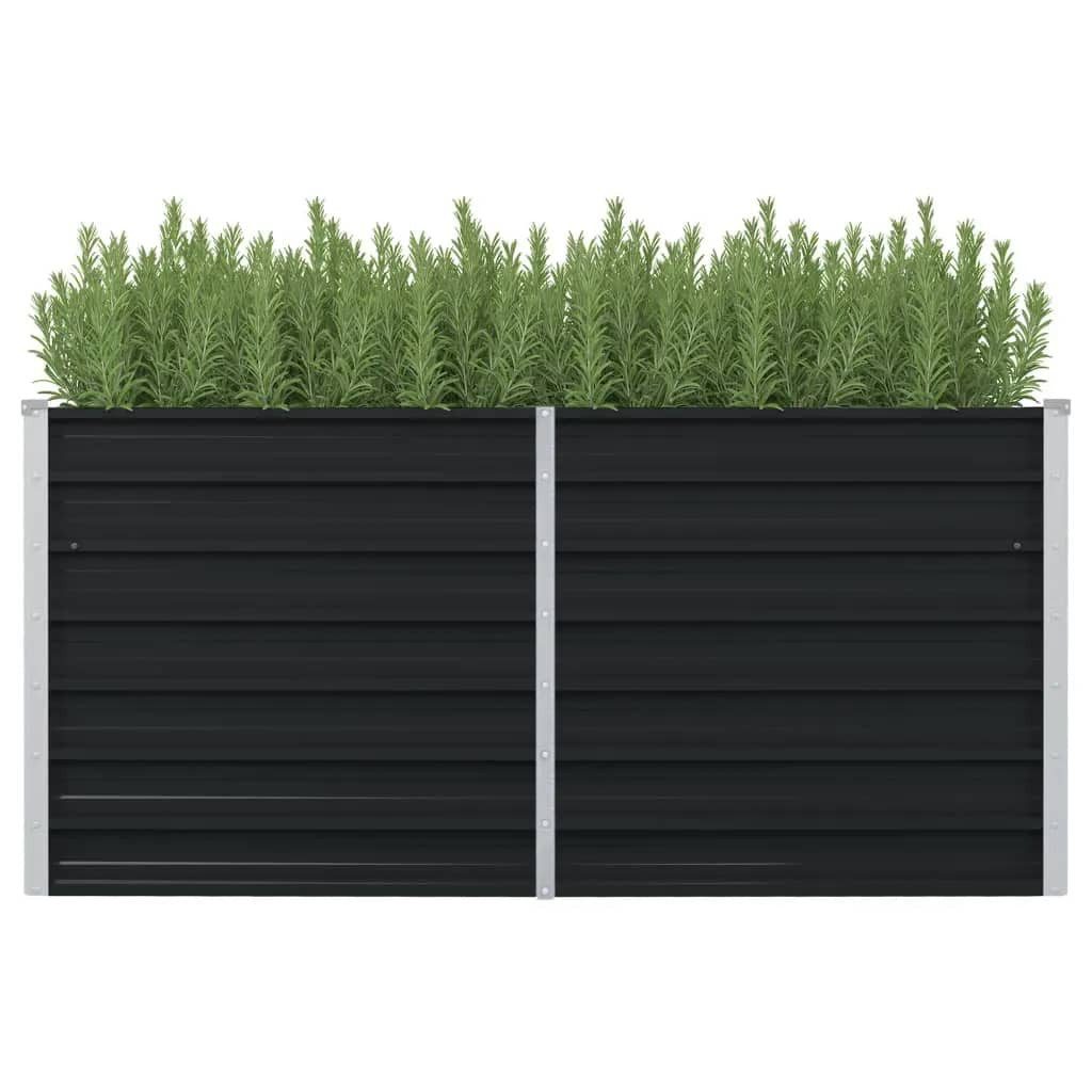 vidaXL Hochbeet, Kräuterhochbeet Anthrazit 160 x günstig online kaufen