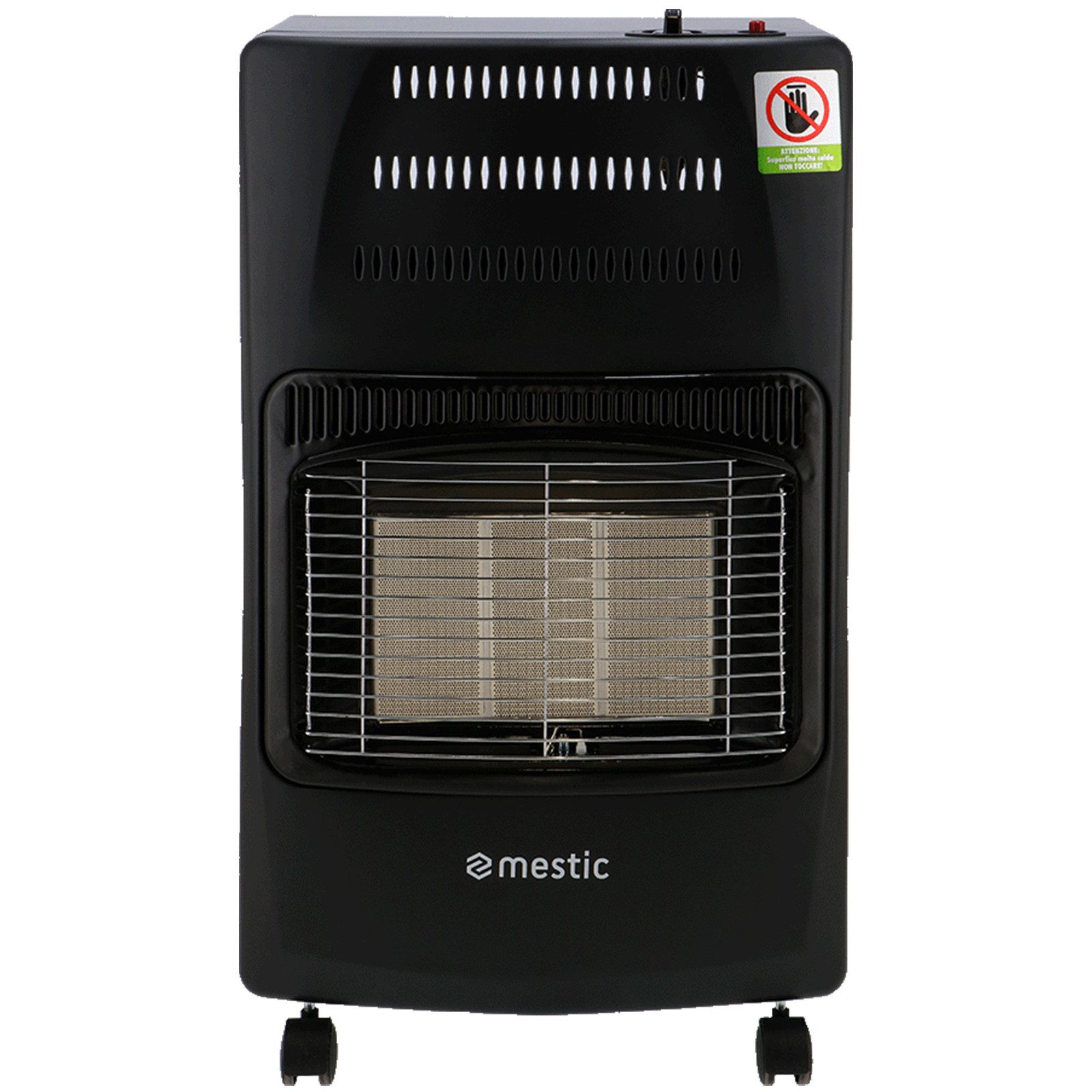 Mestic Heizlüfter Keramik Gas Heizung MRK100K Infrarot Heizgerät, Heizstrahler Faltbar 4200W