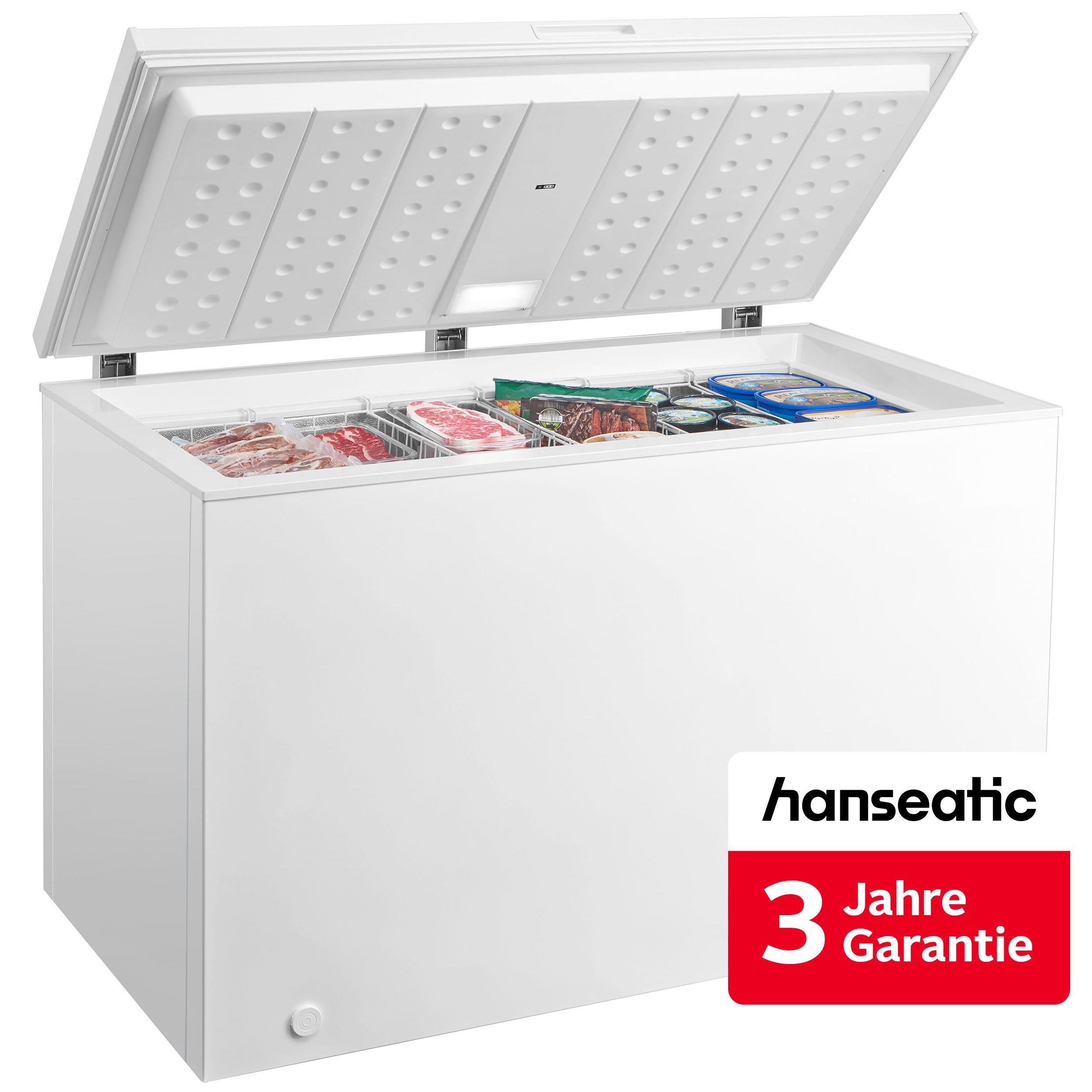 Hanseatic Gefriertruhe HGT128C, 128,5 cm breit, 300 l, inkl. 3 Jahre Herstellergarantie