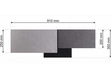 Kiom Deckenleuchte PlaMian grey & silver Ø 91cm, für wechselbare Leuchtmittel, Leuchtmittel nicht inklusive, Leuchtmittel abhängig