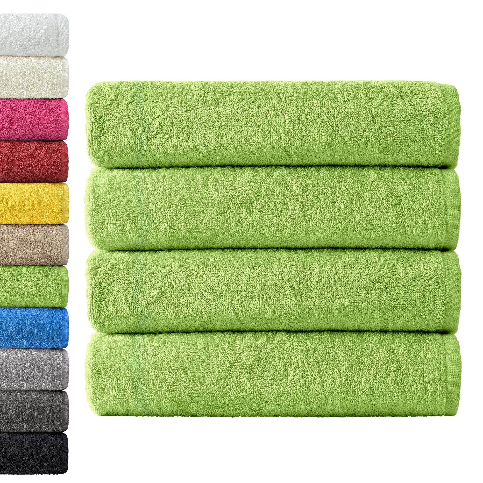 NatureMark Duschtuch 4er-Sparpack Frottier Duschtücher 70x140cm, 100% Baumw günstig online kaufen