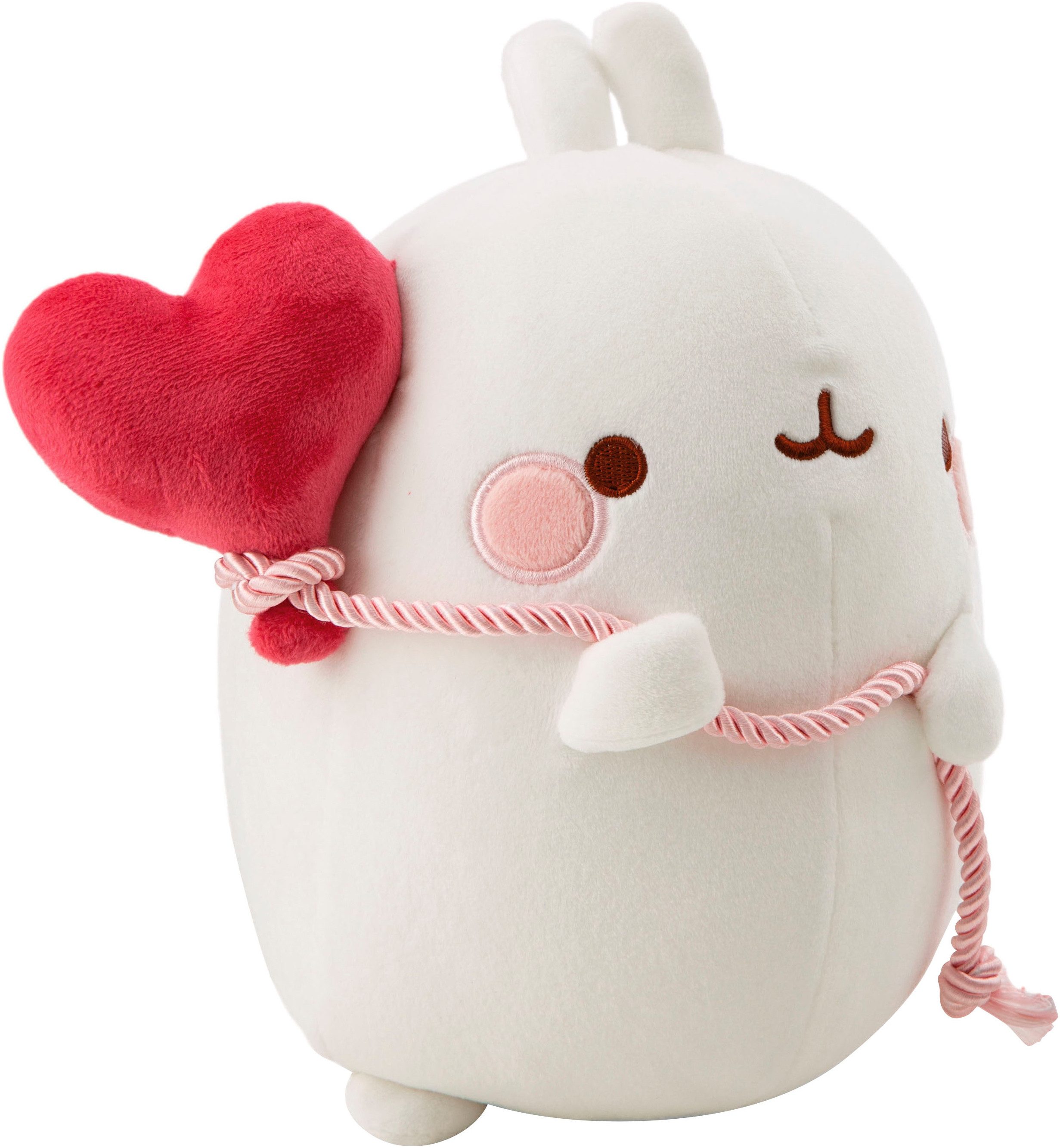 Nici Kuscheltier Molang mit Herzballon 24 cm