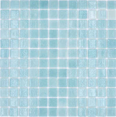 Mosani Mosaikfliesen Recycling Glasmosaik Mosaikfliesen hellgrün glänzend / 10 Mosaikmatten