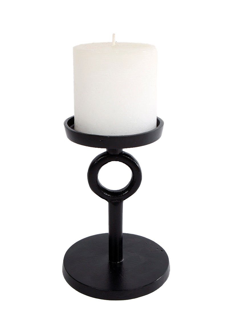 Kerzenständer Aluminium Kerzenständer schwarz - 14 cm / klein