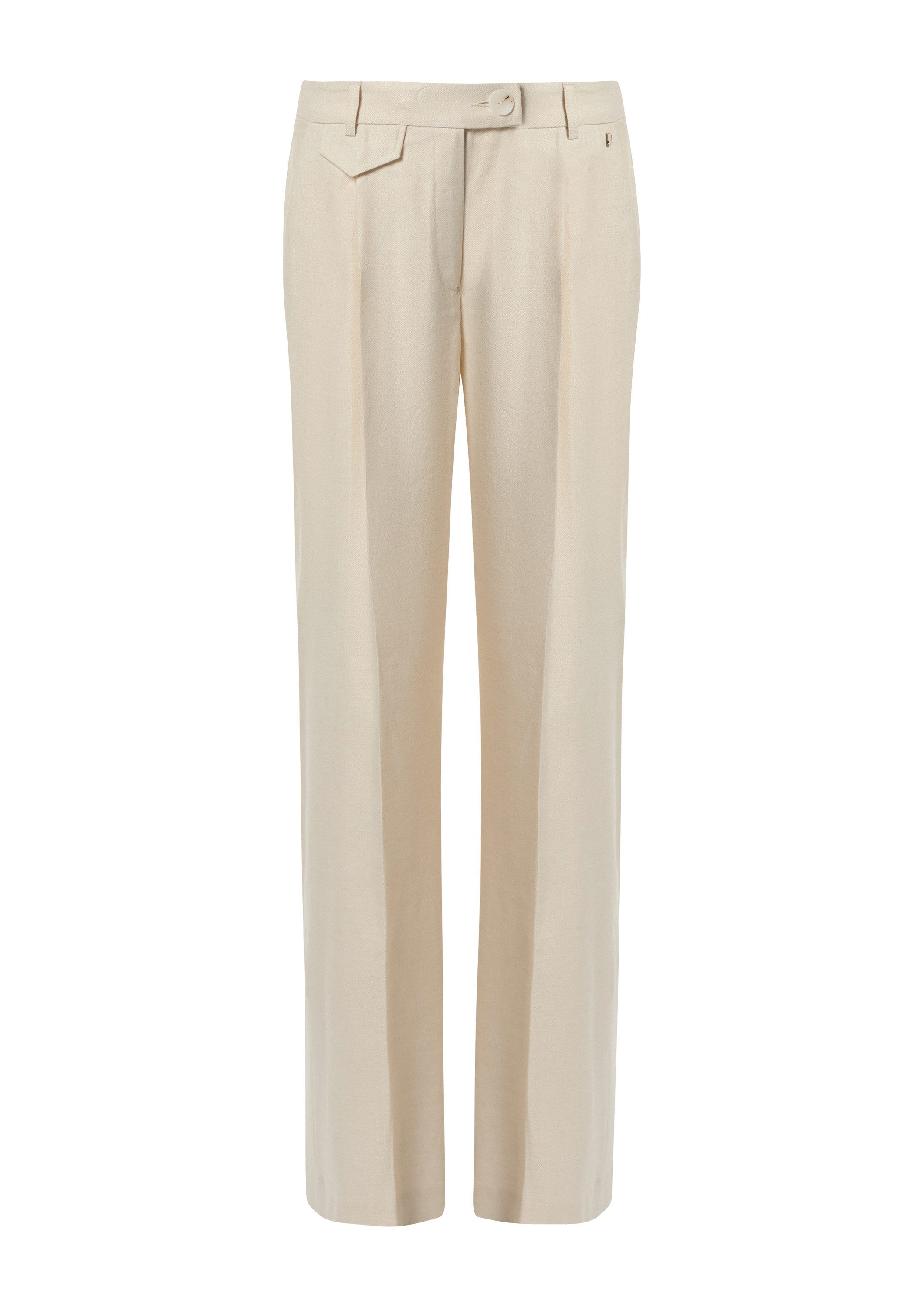 comma Chinos Hose Leinen-Mix-Hose mit Eingrifftaschen günstig online kaufen