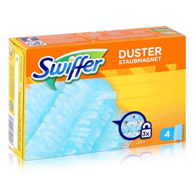 Swiffer Swiffer Staubmagnet Tücher 4er – Nimmt 3x mehr Staub und Haare auf (2e Reinigungstücher