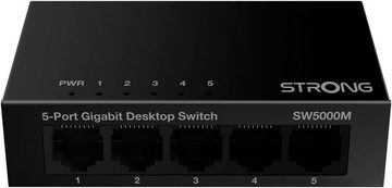 Strong 5-Port Gigabit Switch 10/100/1000 Mbit/s, Metallgehäuse Netzwerk-Switch