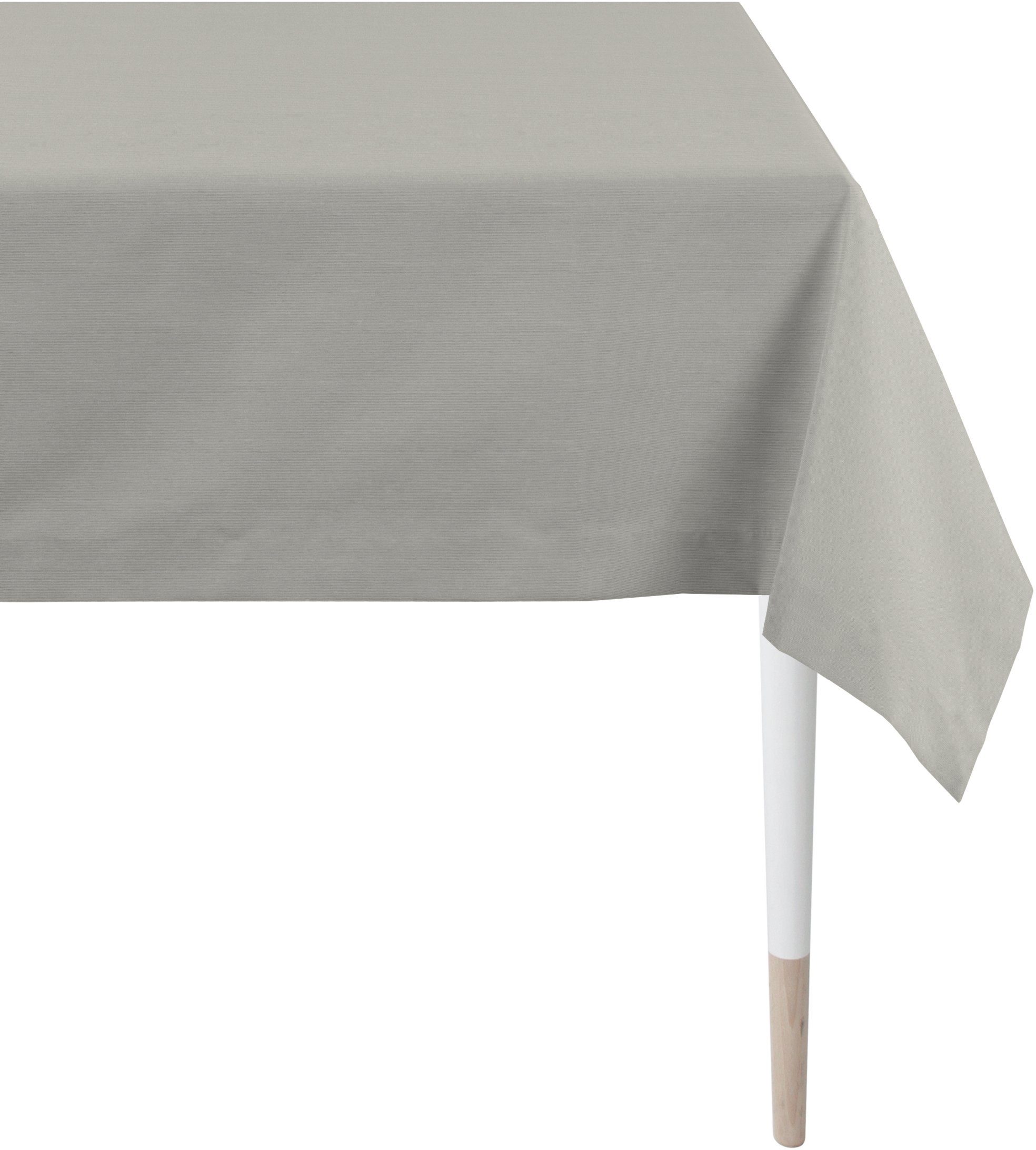 APELT Tischdecke 4362 Rips - UNI (1-tlg) grau | Tischdecken