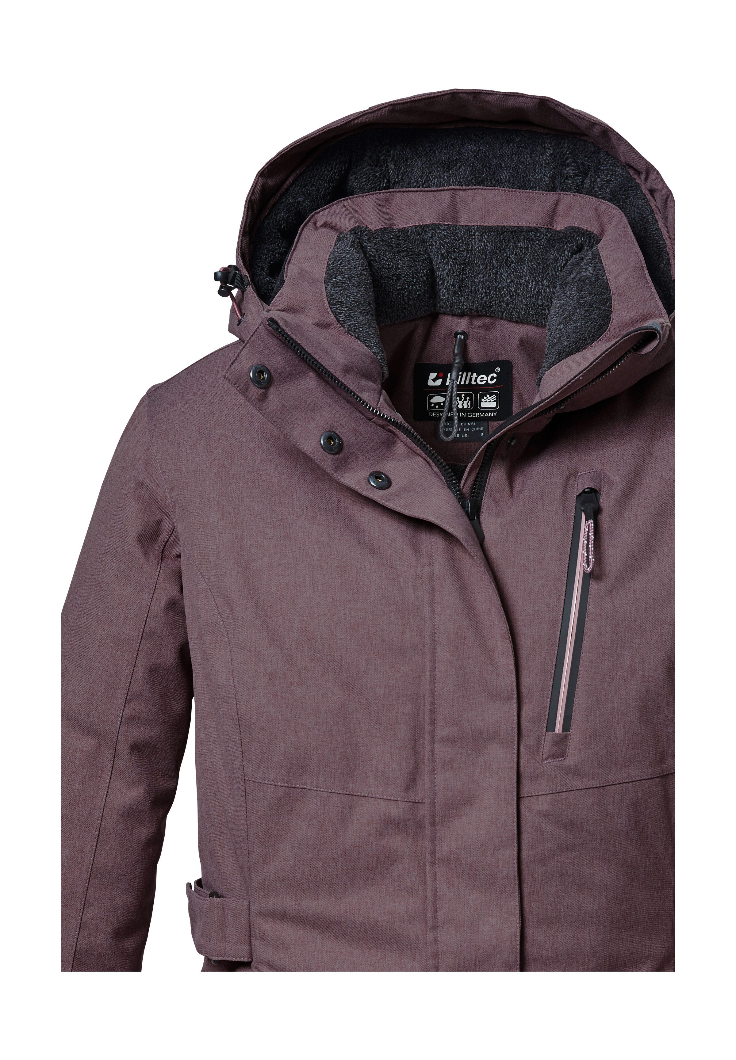 Killtec Parka KOW 303 WMN PRK Wasserdichter, atmungsaktiver Damenparka mit abnehmbarer Kapuze