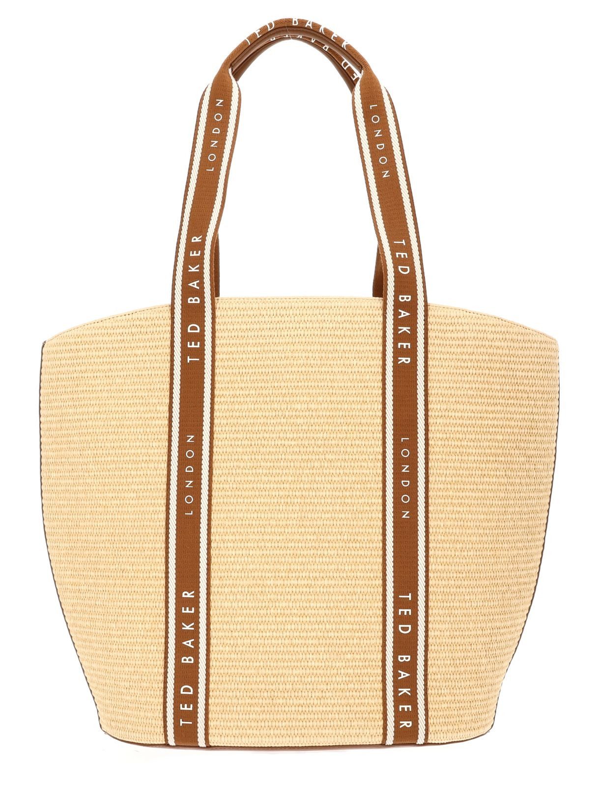 Ted Baker Shopper Webbing Detail Raffia Large Tote Bag