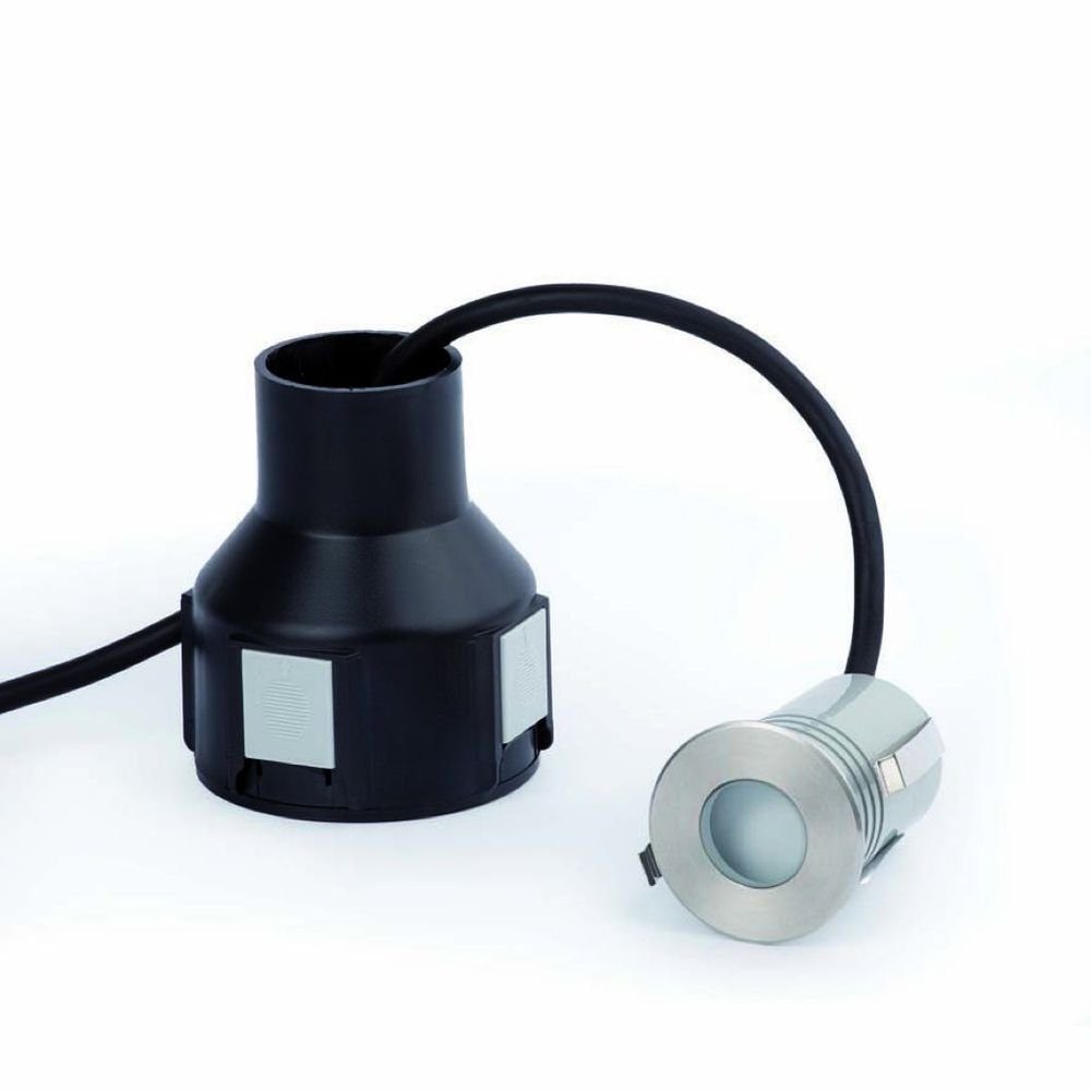 FARO Barcelona Gartenstrahler IP67 Nickel-Matt CROSBY 120º Nickel-Matt 5000K