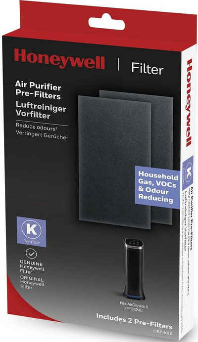 Honeywell Ersatzfilter HRF-K2E K-Vorfilter, Zubehör für Honeywell HFD323E Luftreiniger AirGenius 5, kompatibel mit dem Honeywell HFD323E Luftreiniger AirGenius 5