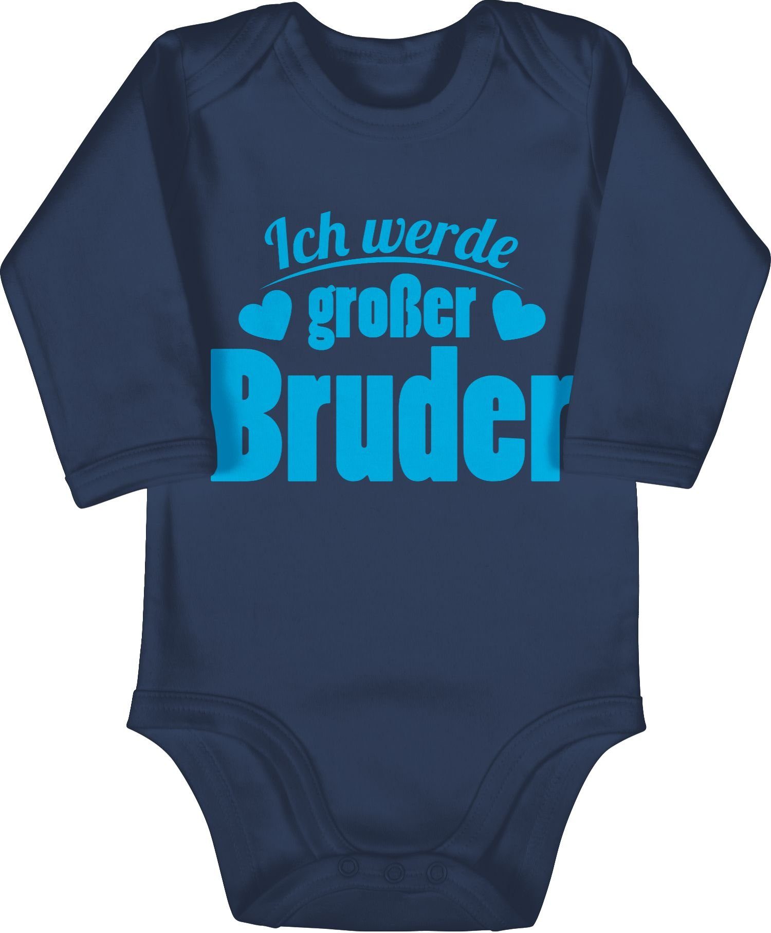 Blau Bruder Shirtracer Navy großer 1 Bruder werde Shirtbody Ich Großer