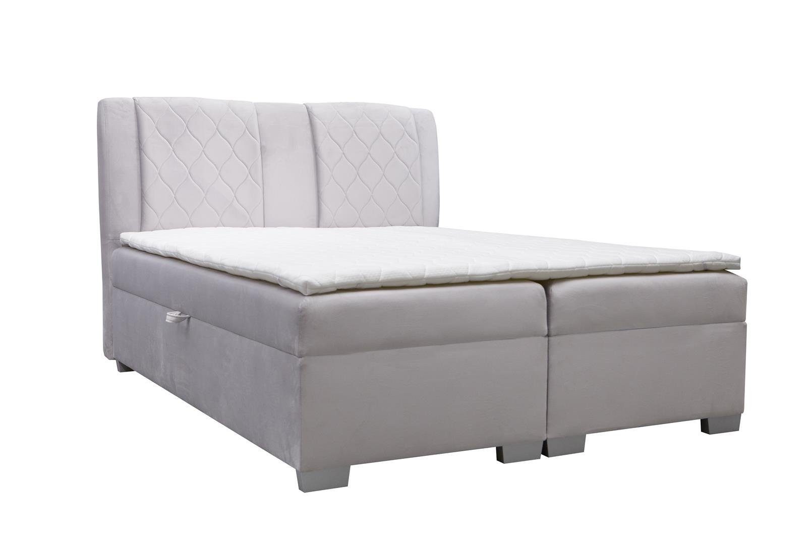 Beautysofa Boxspringbett Kolumbia, mit 2 Bettkasten, günstig online kaufen