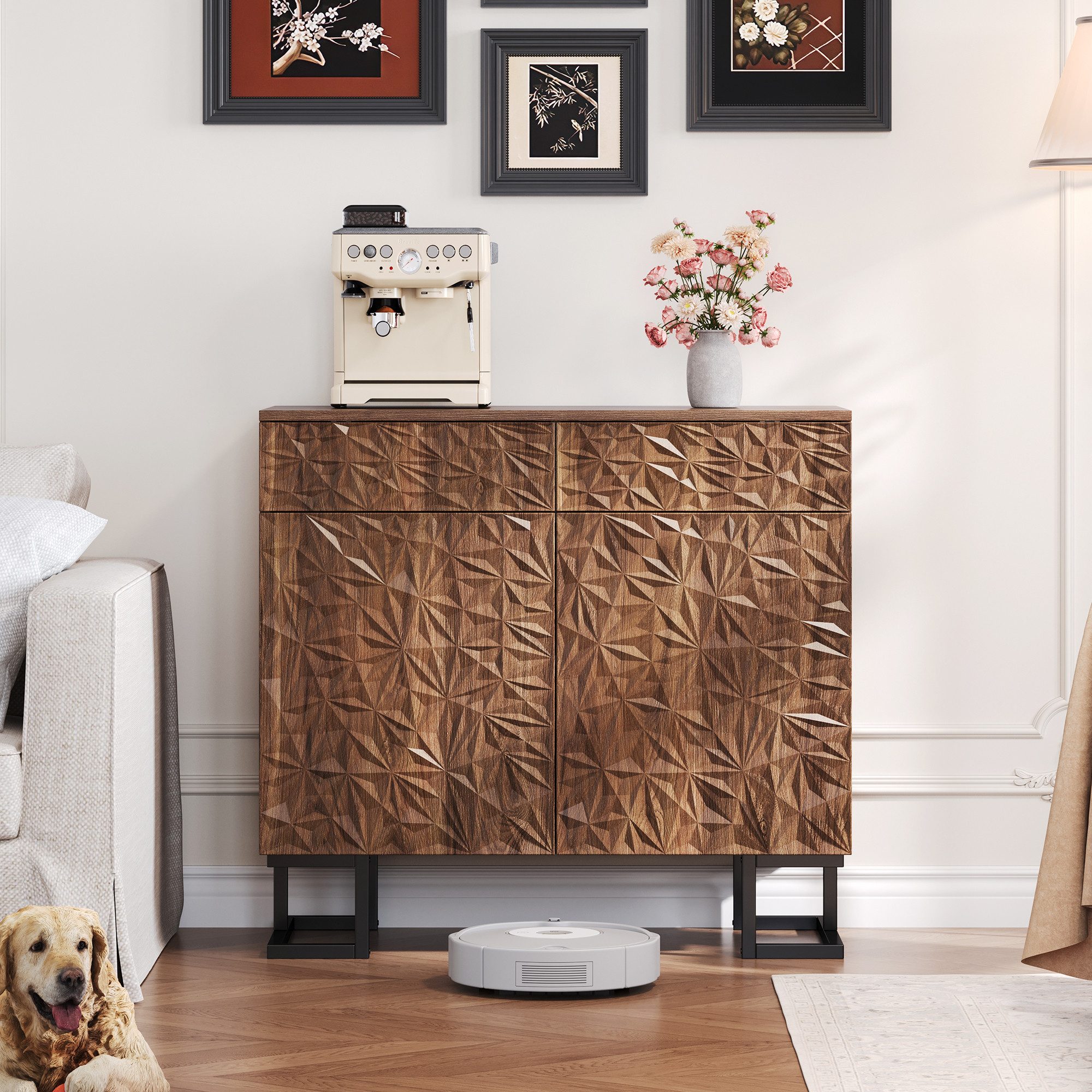 Ulife Sideboard "Blattpoesie" Serie, Kommode Anrichte günstig online kaufen