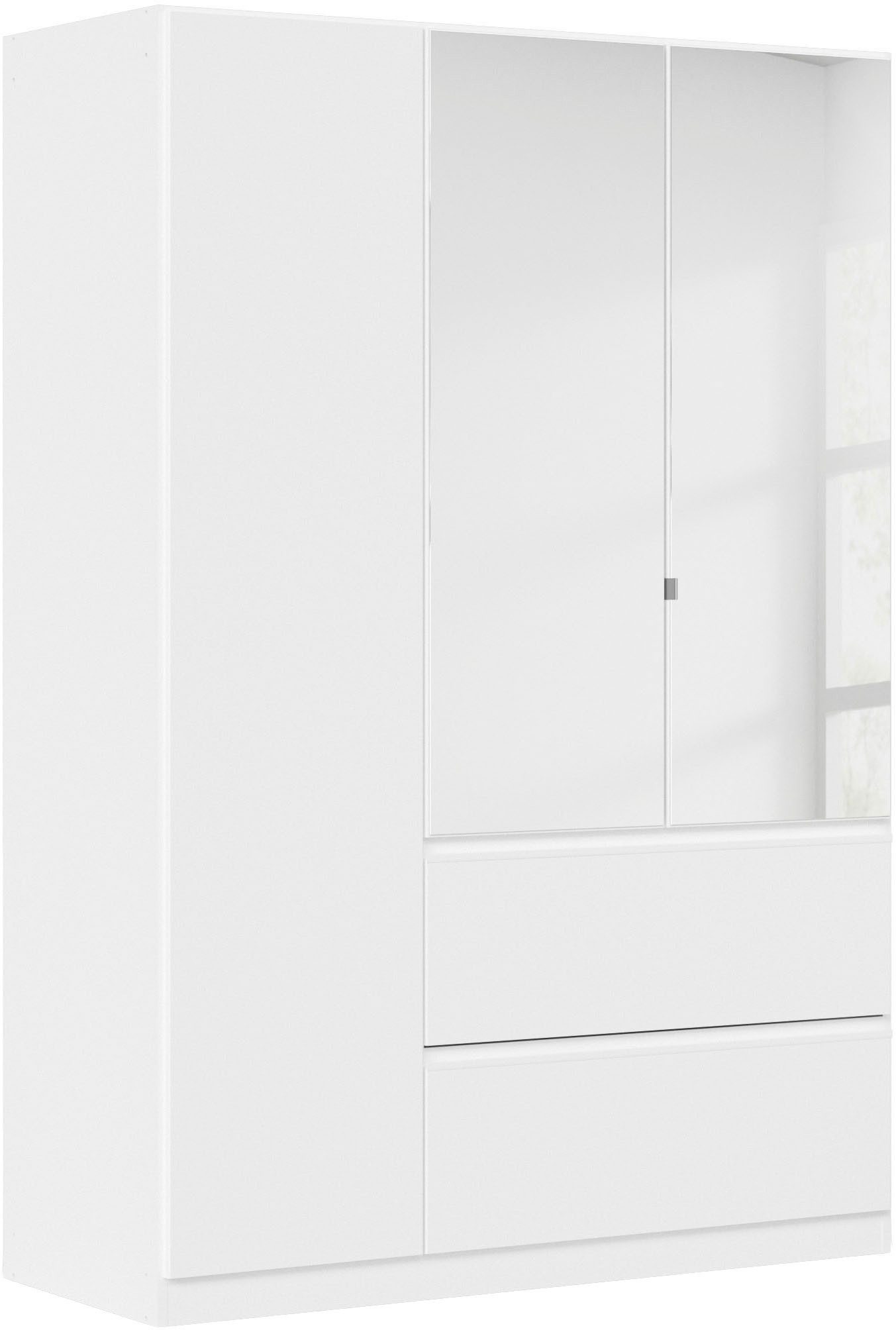 rauch Drehtürenschrank Kleiderschrank Schrank Garderobe COSTA in den Breiten 91/136/181 cm (in 3 Ausstattungen BASIC/CLASSIC/PREMIUM) mit Spiegel, grifflose Front und Push-to-Open Funktion MADE IN GERMANY