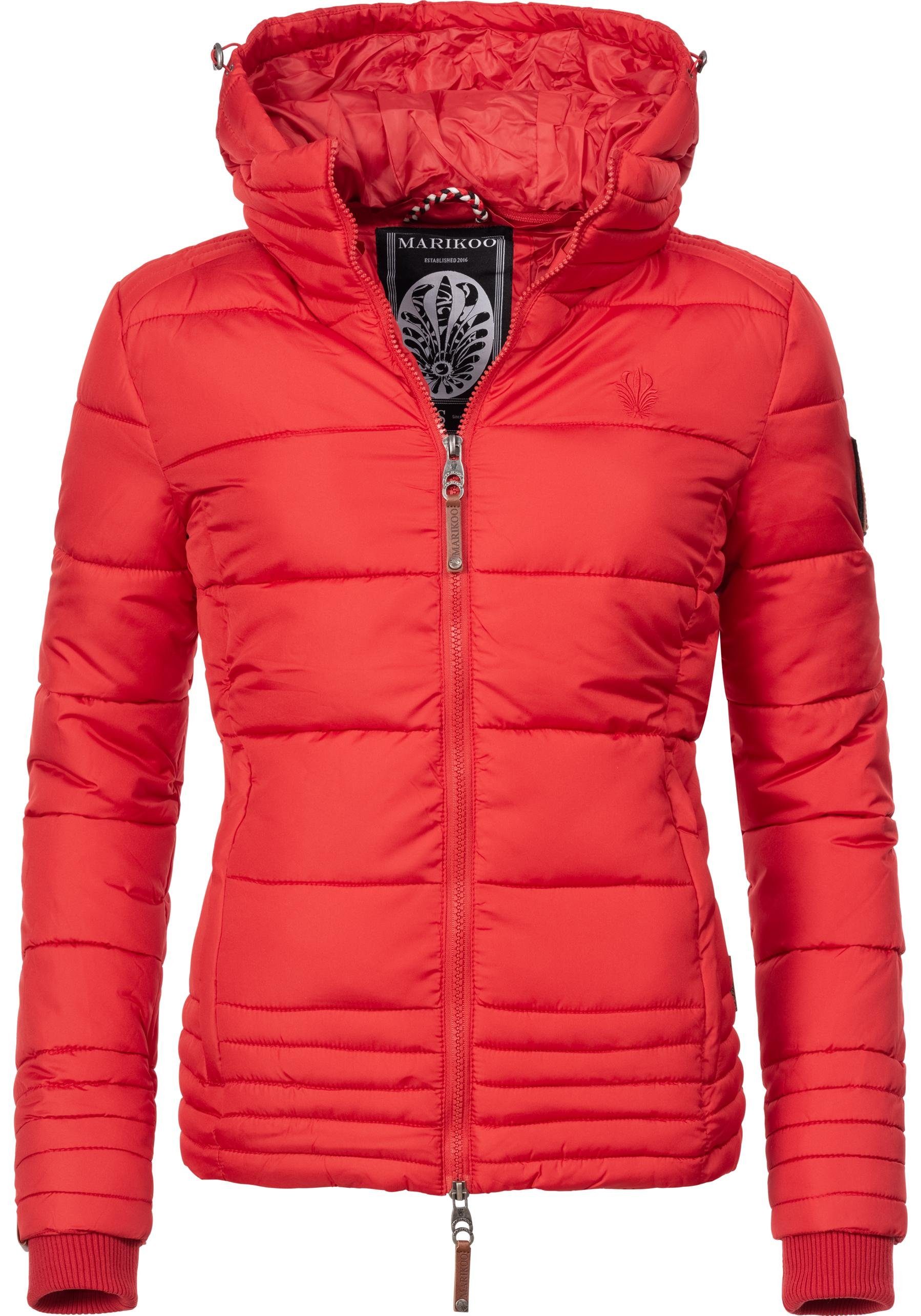 Marikoo Winterjacke "Sole" mitKapuze modisch taillierte Damen Steppjacke fü günstig online kaufen