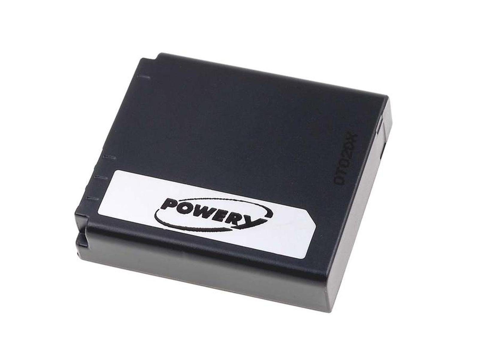 Powery Akku Lumix für V) DMC-FX07 Kamera-Akku (3.7 mAh 1100 Panasonic