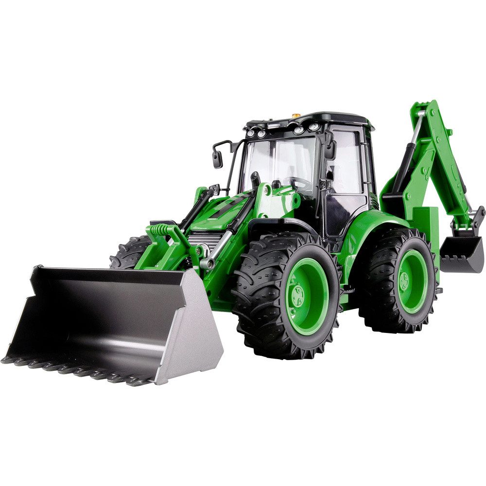 RC-Traktor Amewi Baggerlader G1401E 1:14 RC Funktionsmodell Baufahrzeug