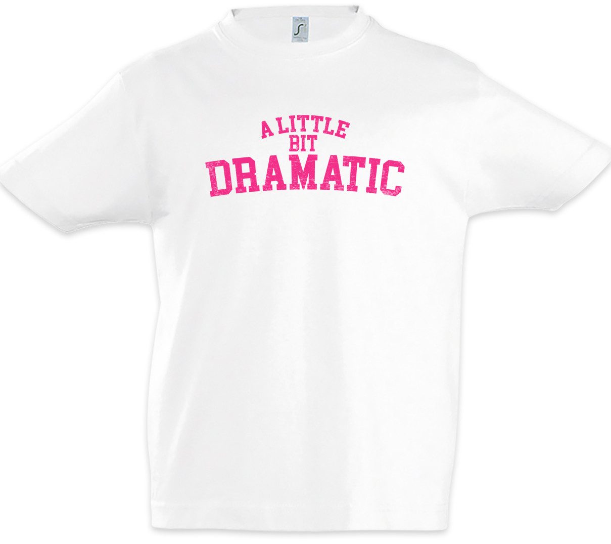 Print-Shirt A Little Bit Dramatic Kinder T-Shirt Fun Shirt Drama Queen Zicke