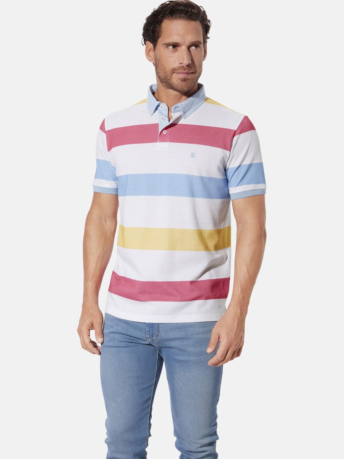 Babista Poloshirt ELDUN mit bunten Streifenmuster