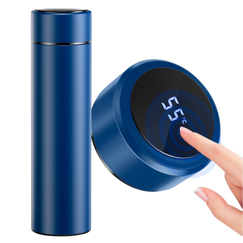 EXTSUD Isolierflasche 500ml Thermosflasche, aus 304 Edelstahl, LED-Temperaturanzeige