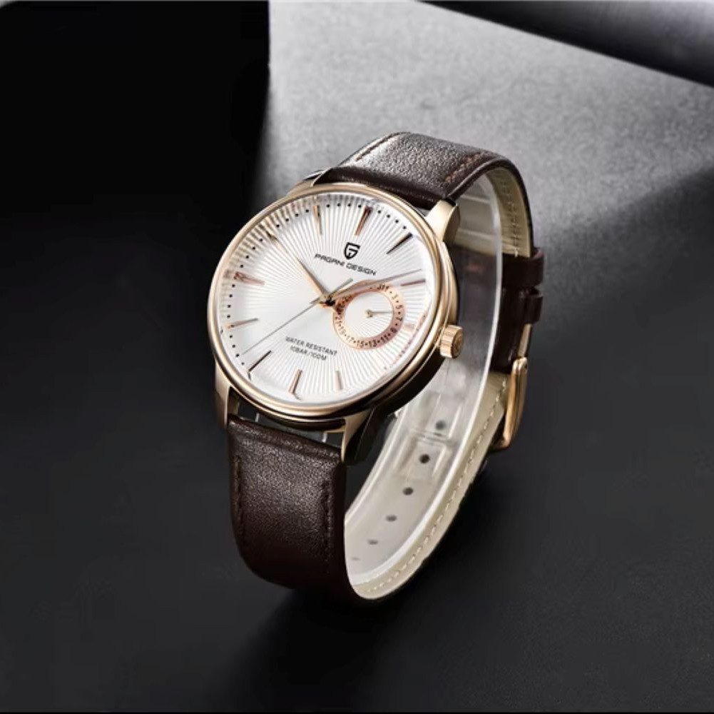 Pagani Design Quarzuhr Pagani Design Herenarmbanduhr mit Weißem-Zifferblatt günstig online kaufen