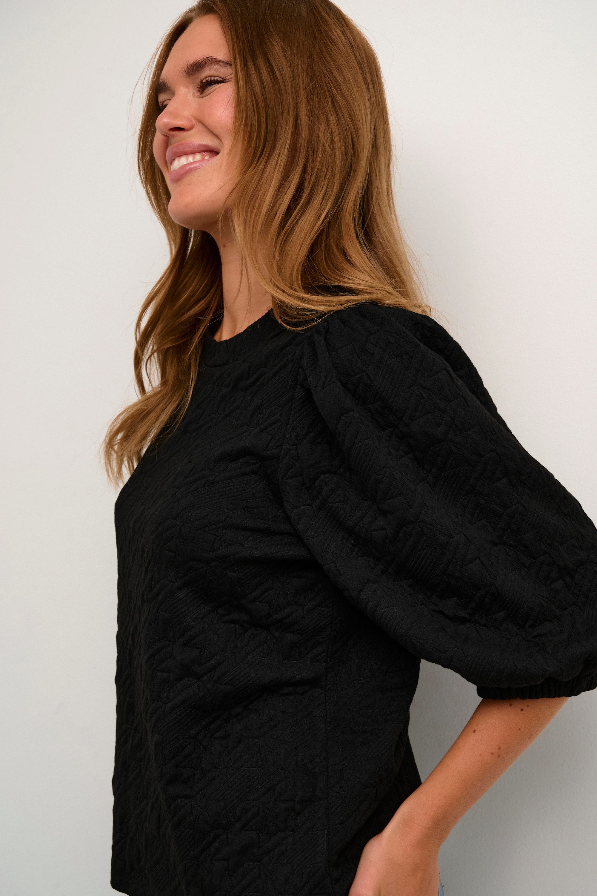 KAFFE Langarmbluse Langarm-Shirt KAjannis