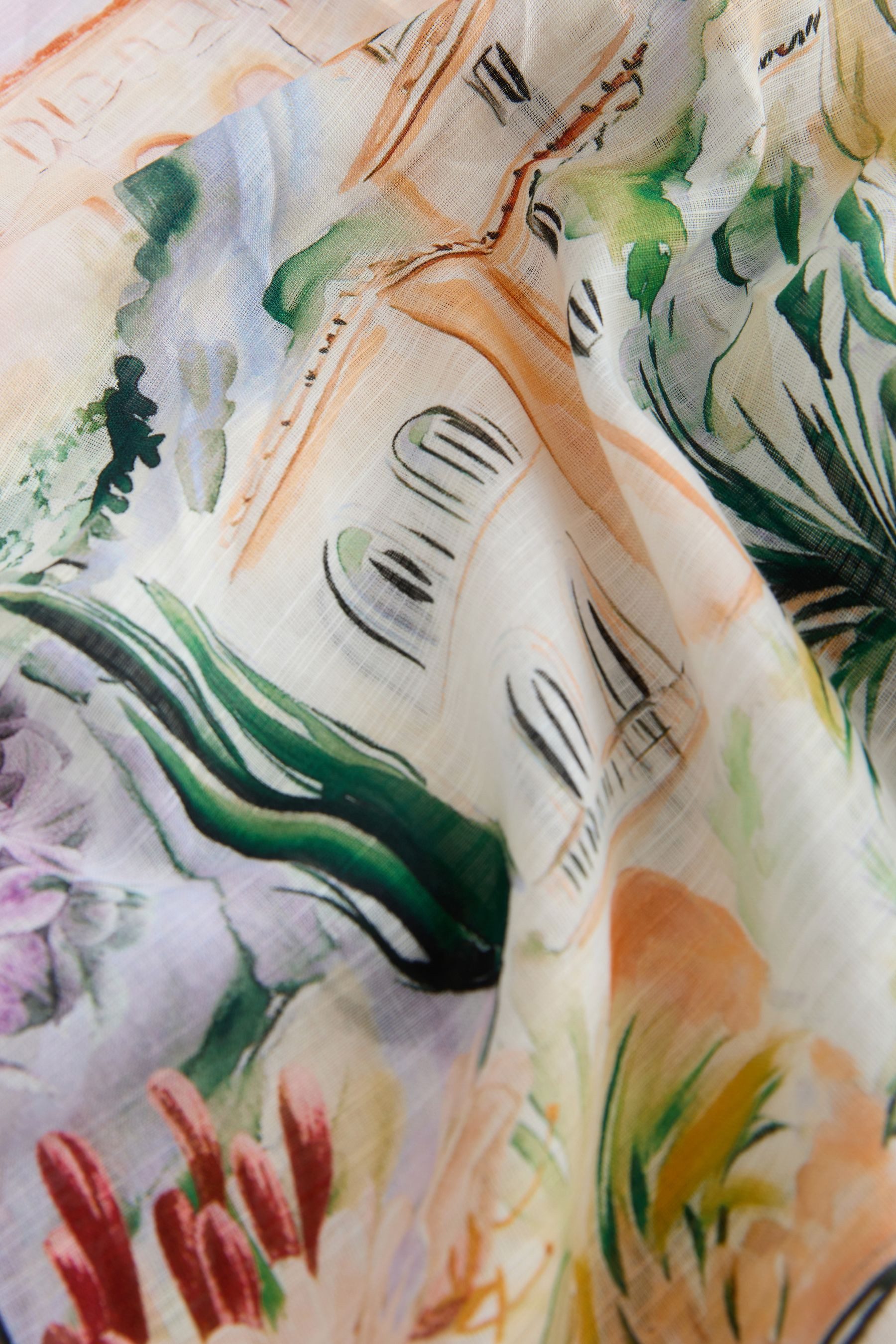 Next Kaftan Kaftanhemd-Cover-up mit Print (1-tlg)