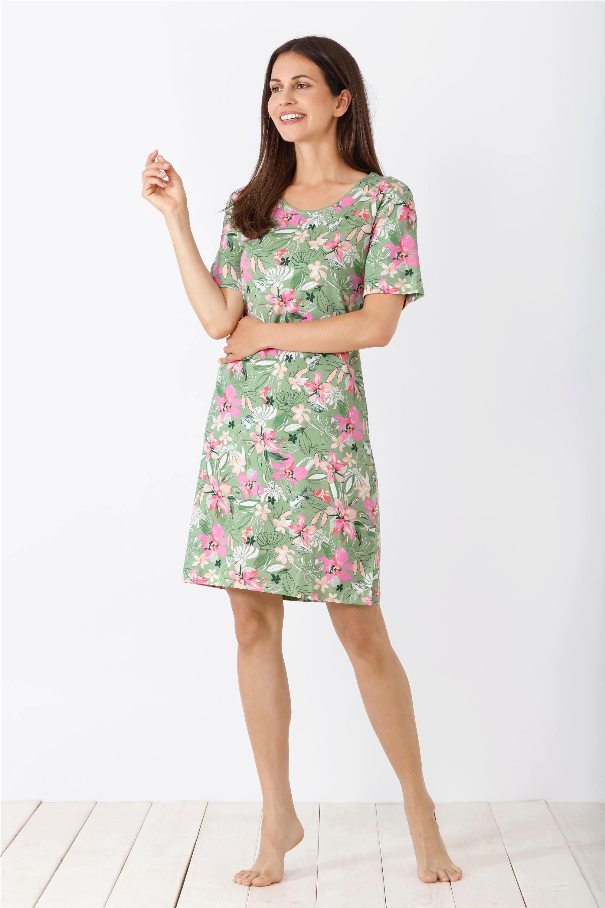 Sleepshirt Damen Sleepshirt, Premium Cotton/Tencel