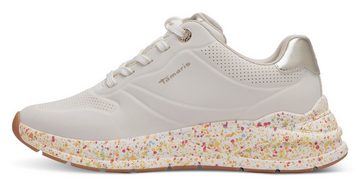 Tamaris Sneaker mit gesprenkelter Laufsohle, Freizeitschuh, Halbschuh, Schnürschuh