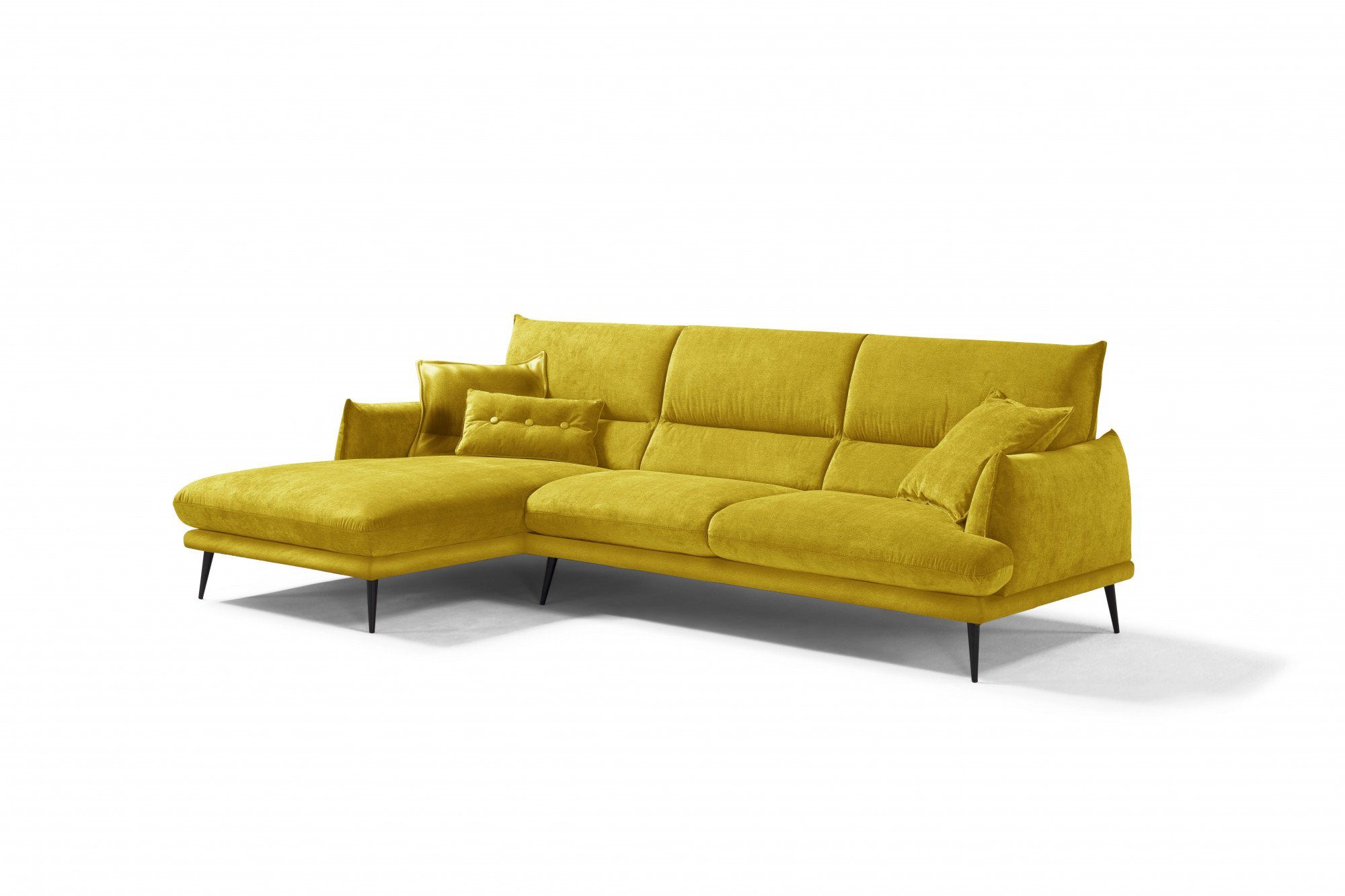 Egoitaliano Ecksofa FUNNY, hochwertiges und aktuelles Design, bequeme Rückenlehne, hochwertiger Sitzkomfort, L-Form