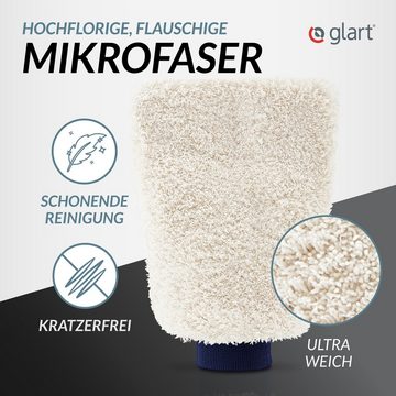 Glart 44WH Mikrofaser Auto Waschhandschuh Premium kratzerfrei saugstark Mikrofasertuch (80% Polyester, 20% Nylon)