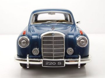 KK Scale Modellauto Mercedes 220 S Limousine 1956 blau Modellauto 1:18 KK Scale, Maßstab 1:18