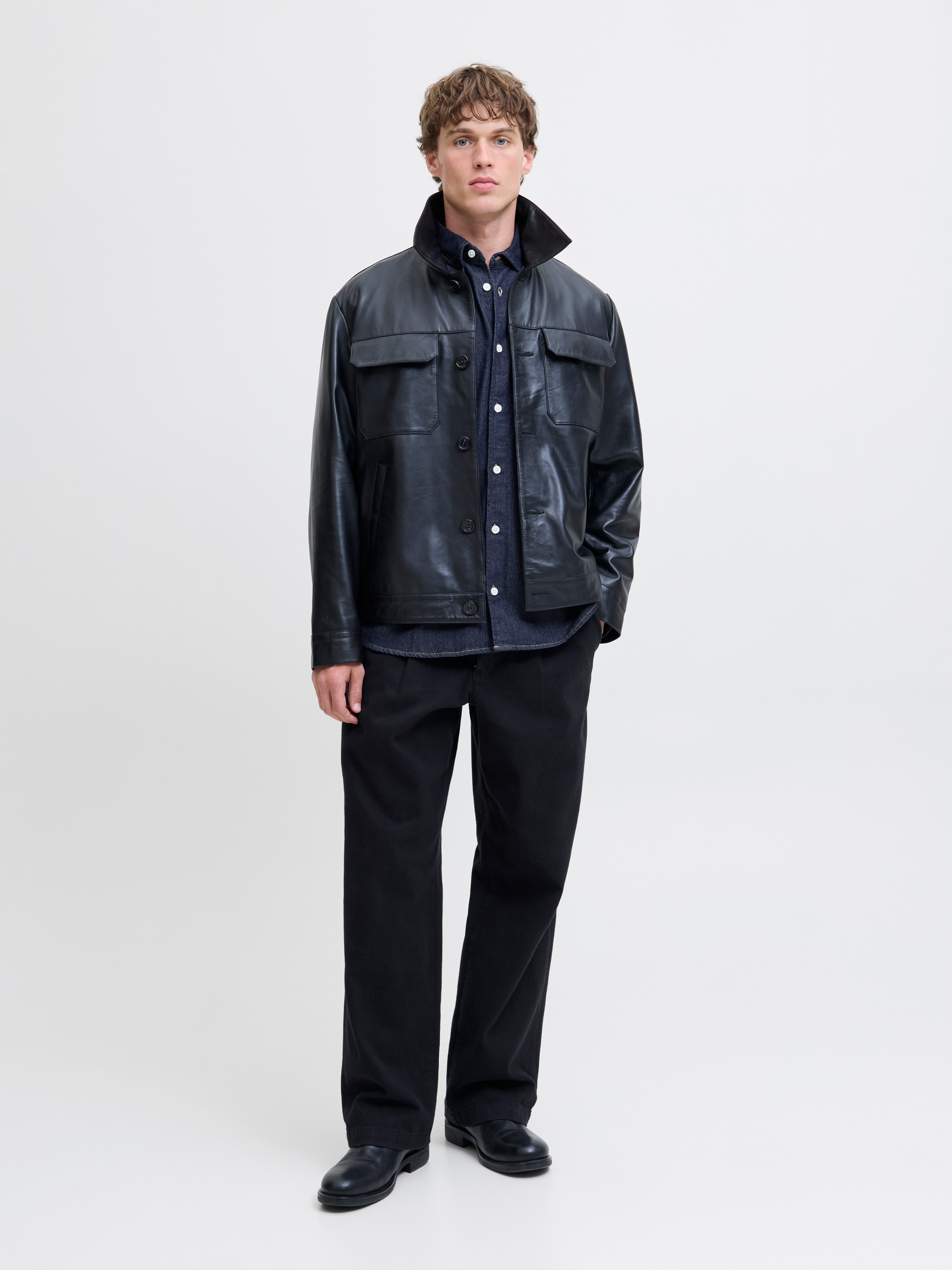 Jack & Jones Langarmhemd JORNORREBRO DENIM SHIRT LS SN