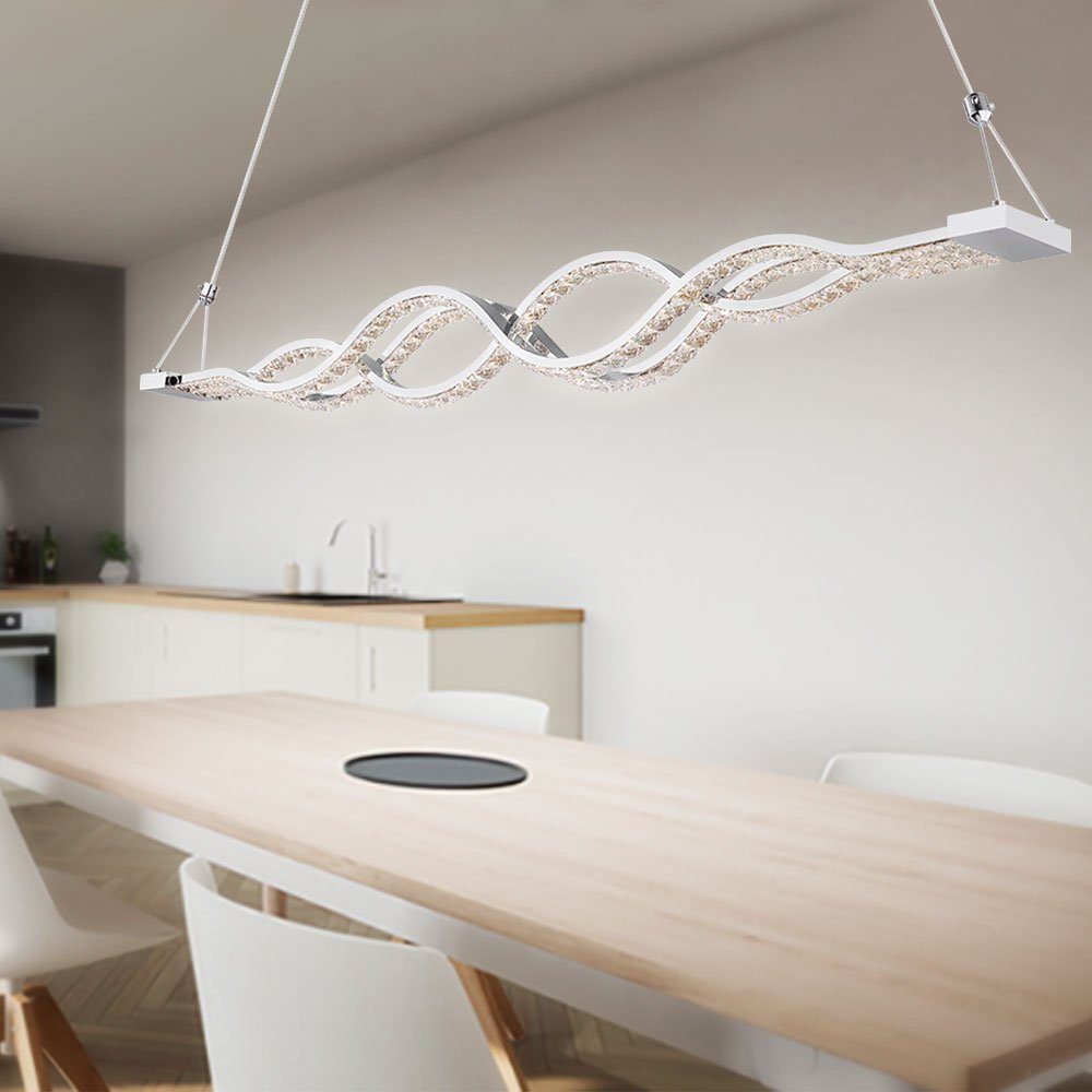 Design LED-Leuchtmittel Pendellampe Pendelleuchte, Hängelampe geschwungenes Hängeleuchte etc-shop Warmweiß, LED Neutralweiß, fest Kaltweiß, verbaut, Tageslichtweiß,