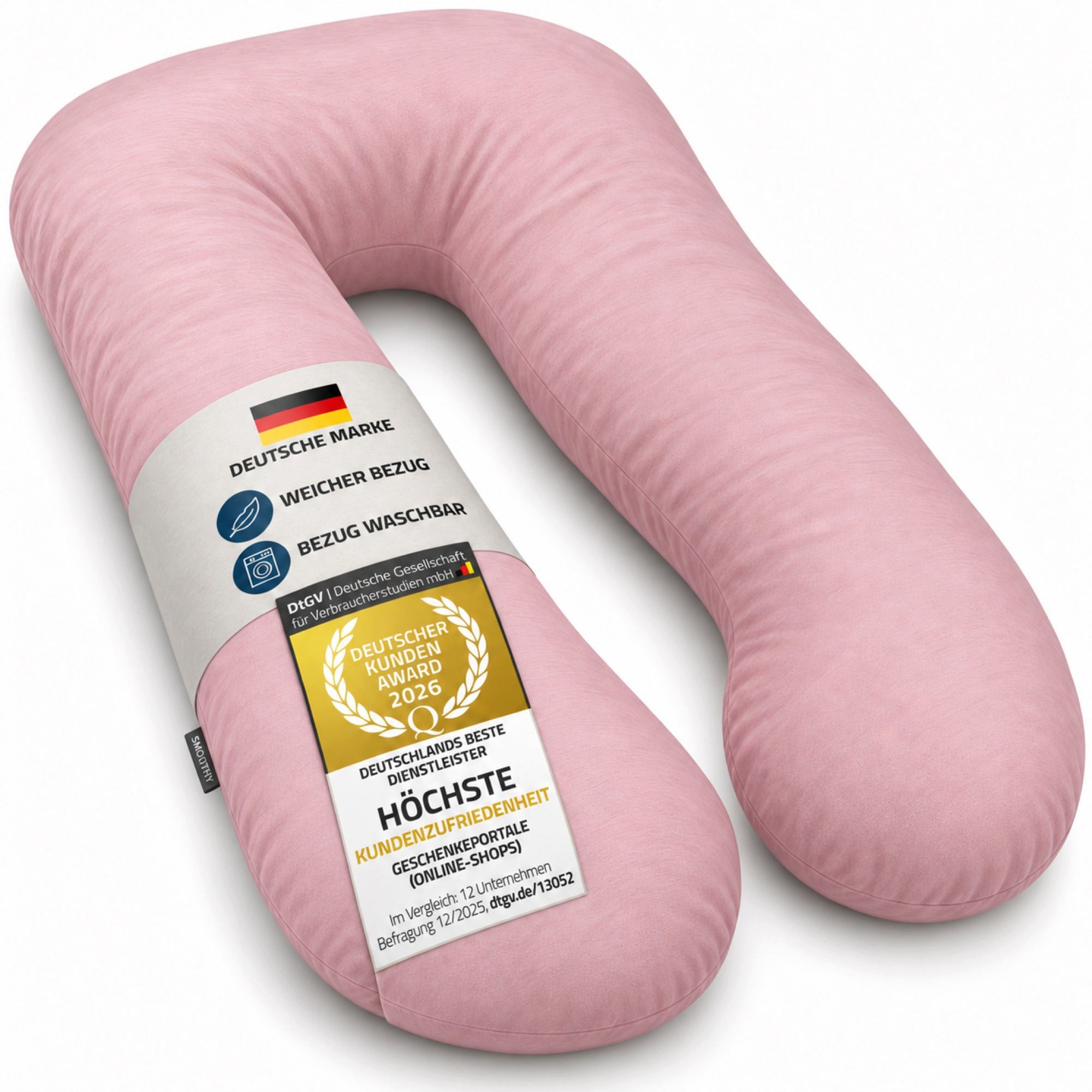Smoothy Stillkissen SMOOTHY Vollkörper Schwangerschaftskissen – U-förmiges Stillkissen, Baby-Kissen & Stillkissen in U-Form