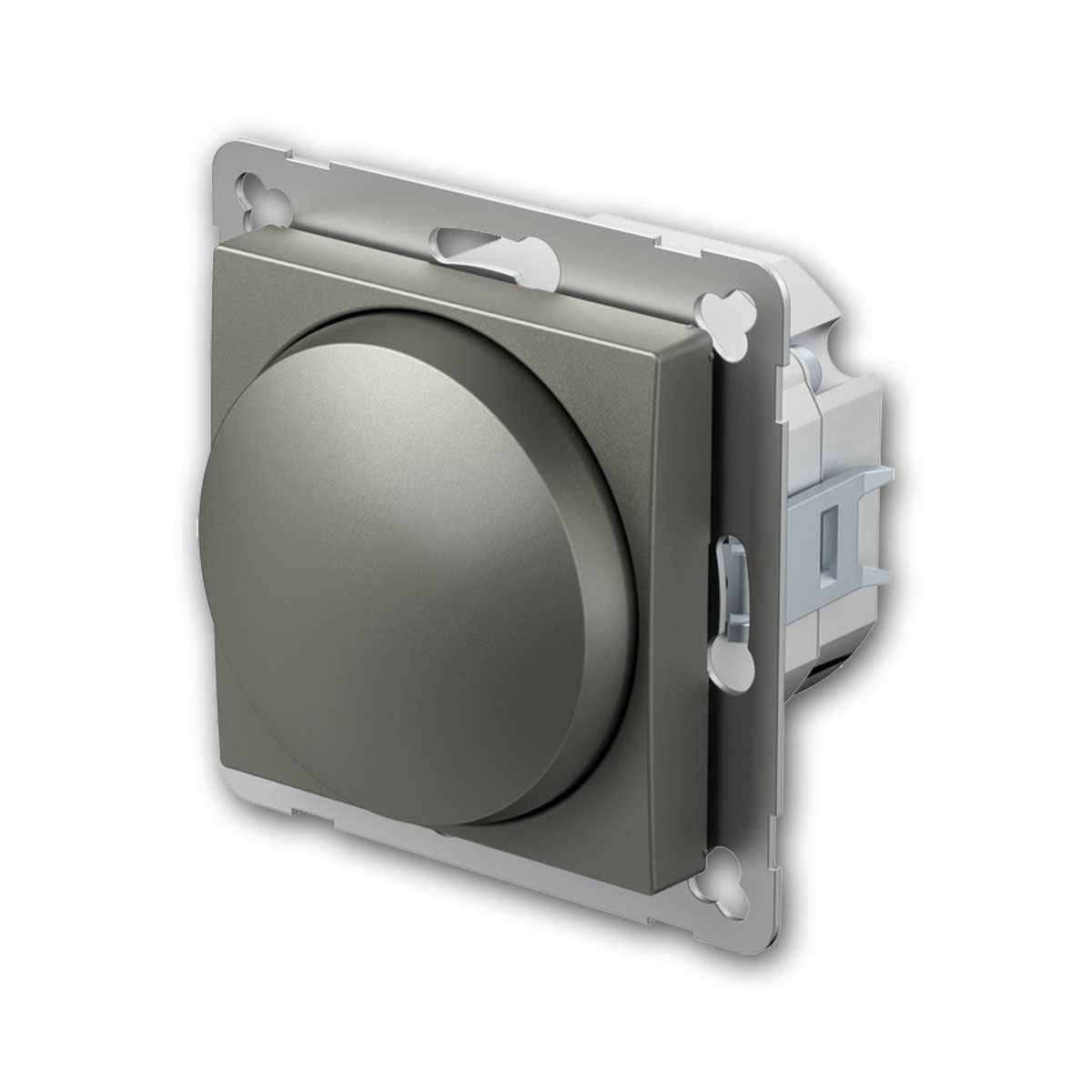 TEM Drehdimmer LOGIQ LED Dimmer-Schalter titan ohne Rahmen
