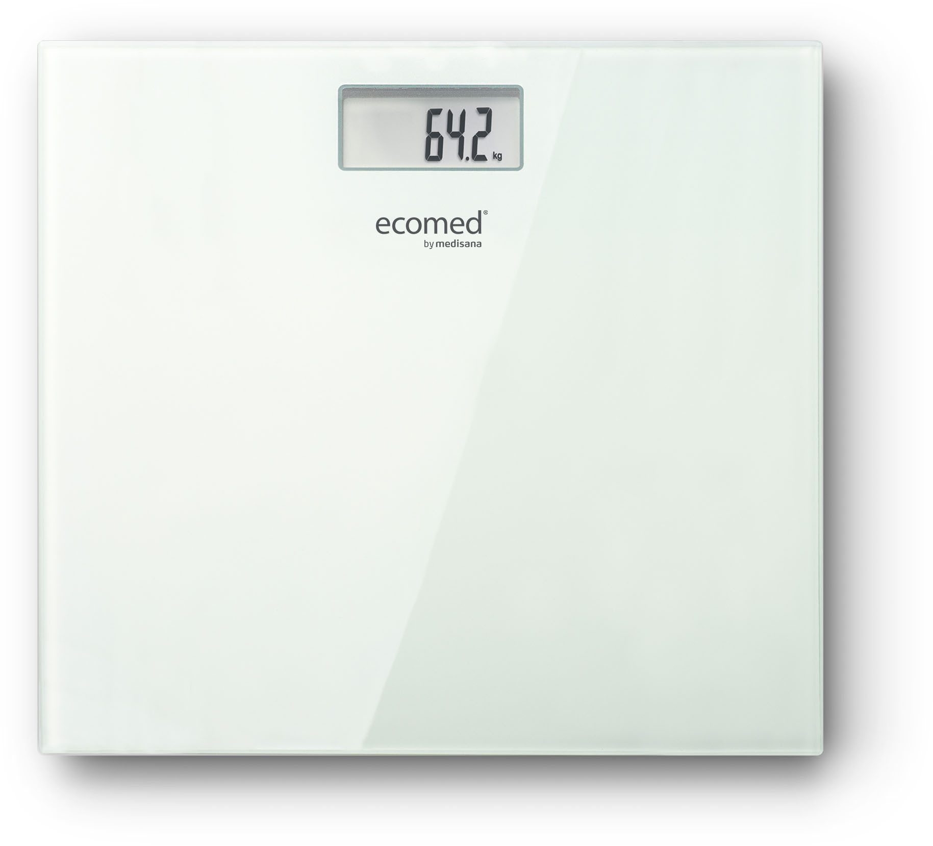 medisana Personenwaage PS-72E, Trittfläche aus 6mm Sicherheitsglas, max.150 kg Tragkraft