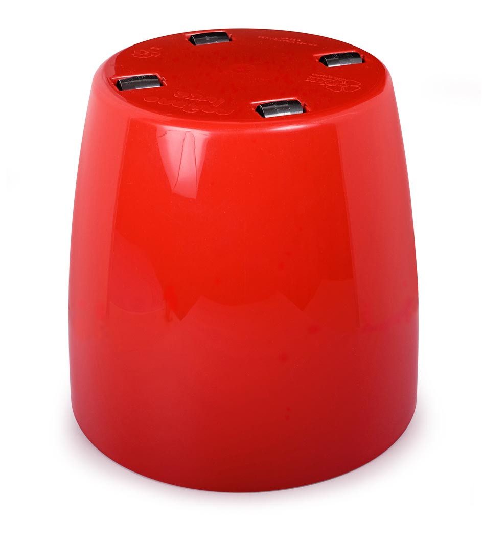 Floralo e. K. Blumentopf Kunststoff-Pflanztopf “Teramo” rund, rot hochglänzend