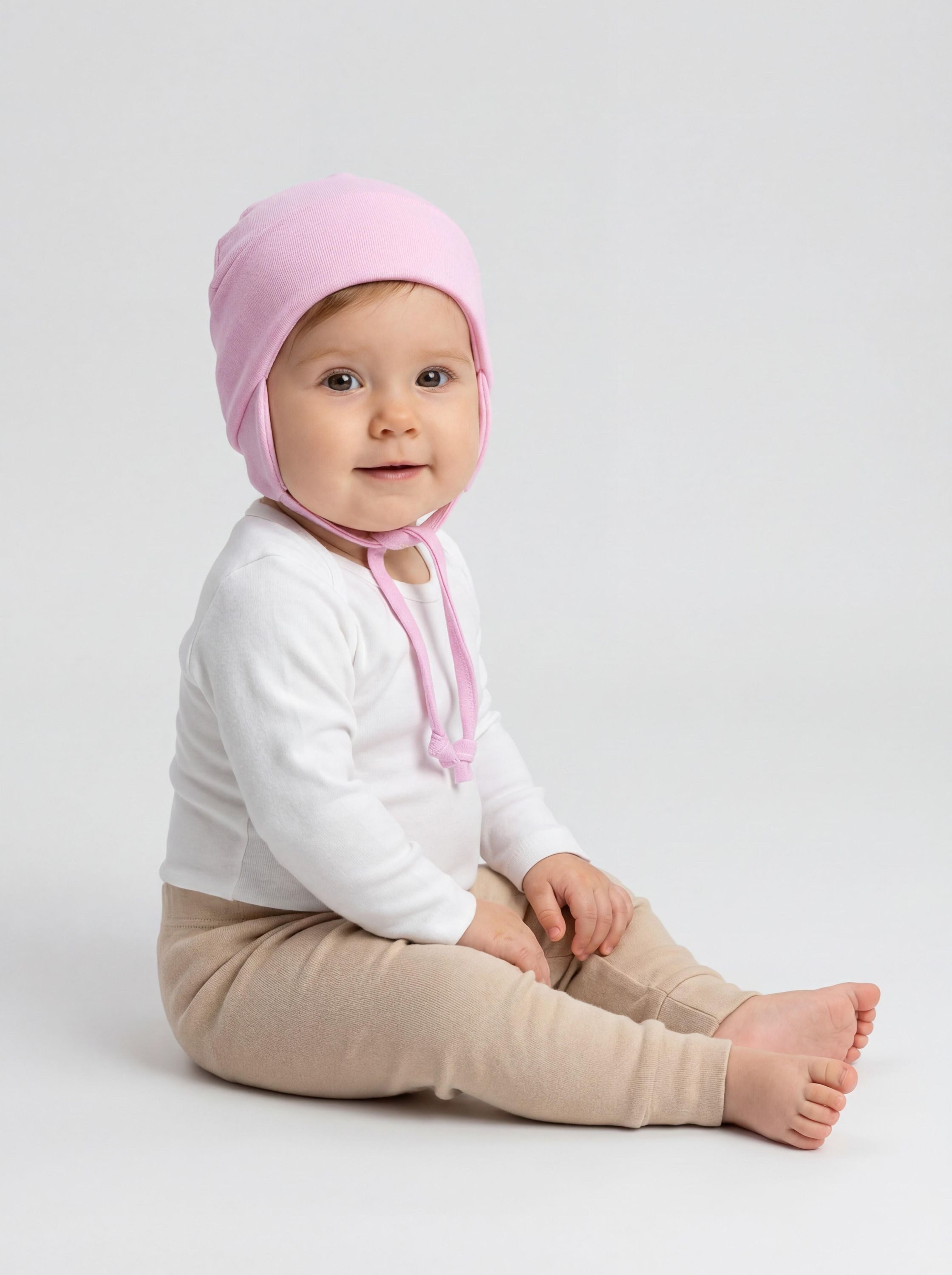 TupTam Erstlingsmütze TupTam Baby Erstlingsmütze mit Ohrenklappen 2er Pack