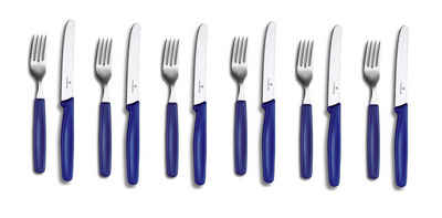 Victorinox Tafelmesser Victorinox 12 teiliges Besteck-Set blau