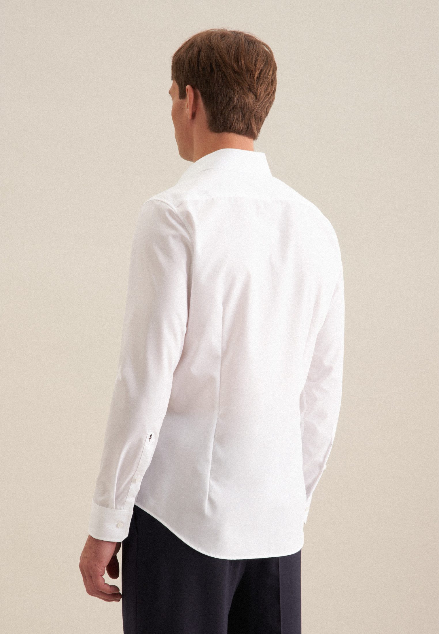 seidensticker Businesshemd Schwarze Rose Slim 1/1 Extra lang Kentkragen Uni günstig online kaufen