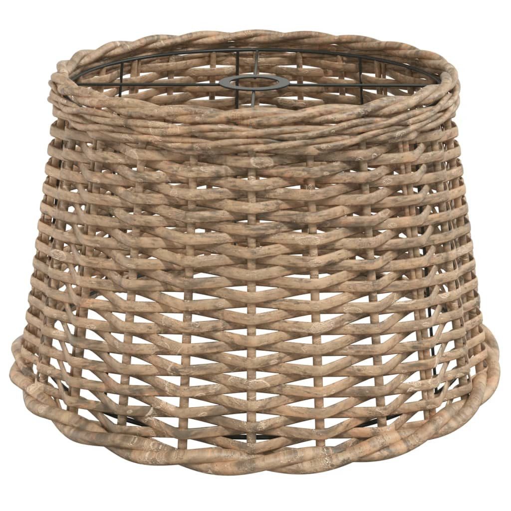 vidaXL Lampenschirm Lampenschirm Braun Ø45x28 cm Korbweide