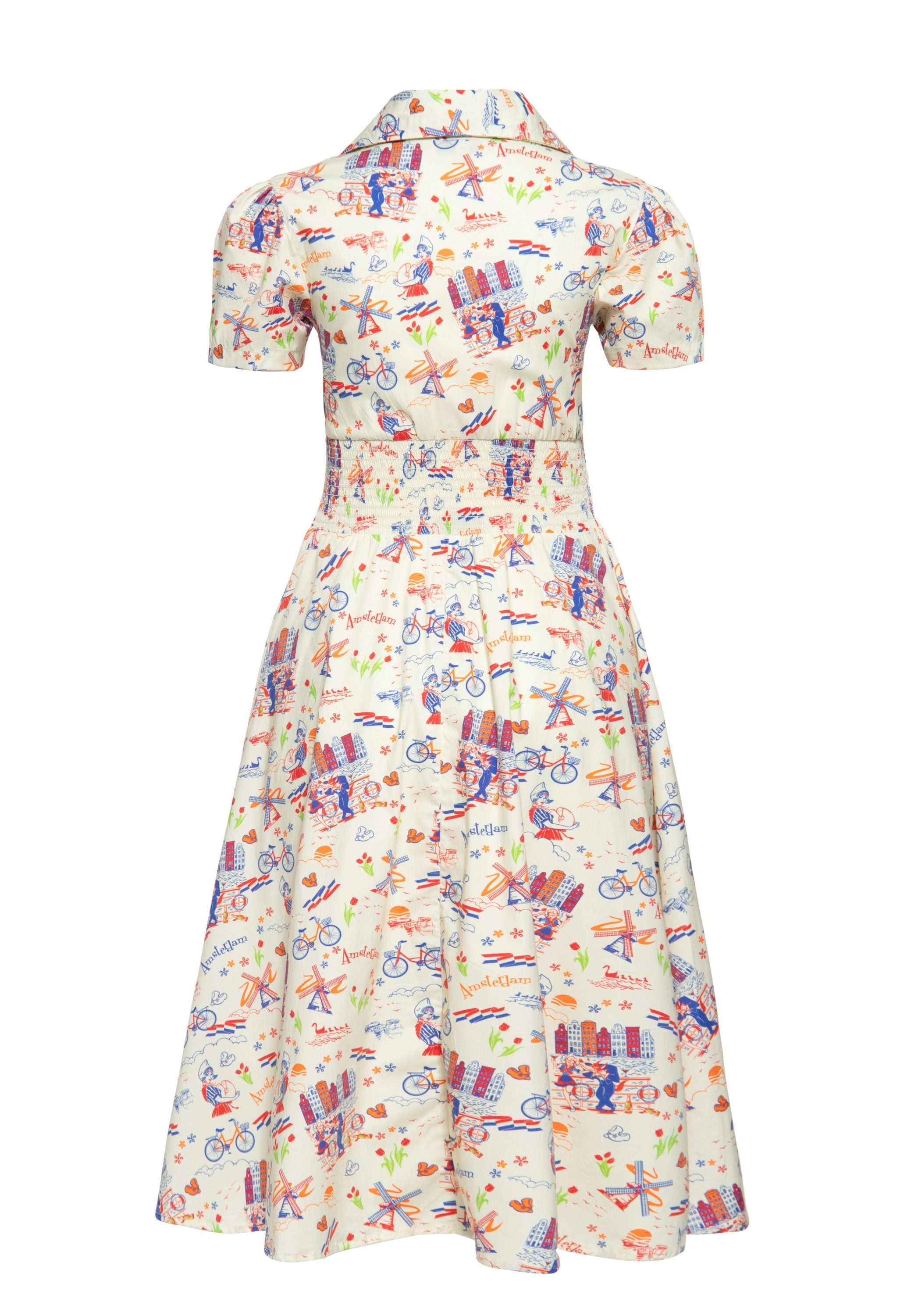 QueenKerosin Sommerkleid Amsterdam (1-tlg) mit Allover-Print günstig online kaufen
