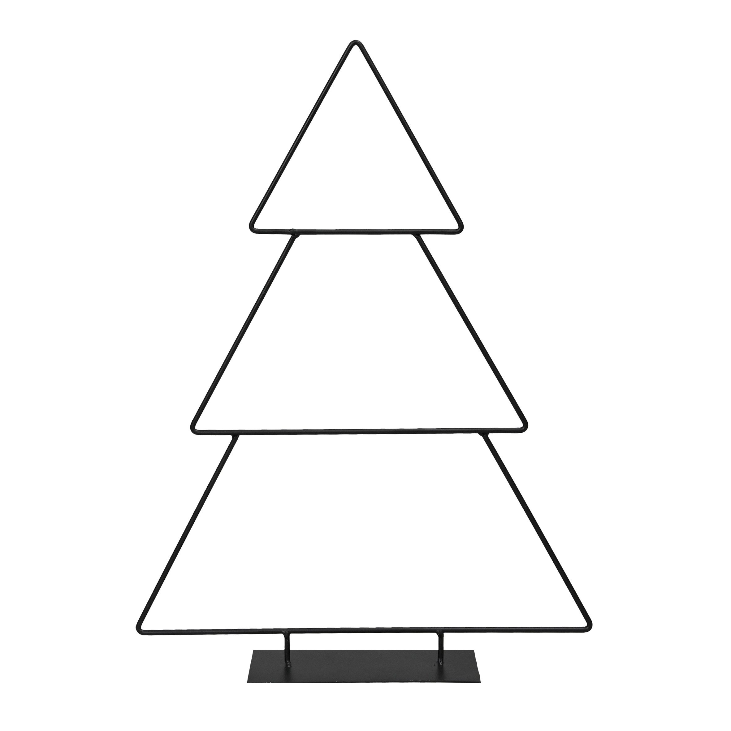 Spetebo Weihnachtskugelständer Metall Tannenbaum schwarz - 41 cm (1 St), Weihnachts Deko Ständer für Zierschmuck
