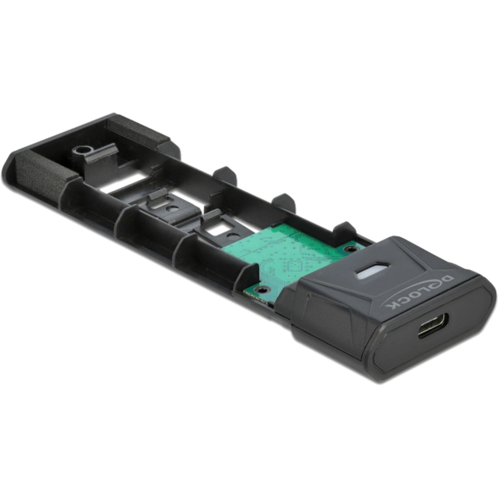 Delock Festplatten-Gehäuse DeLOCK Externes USB Type-C Combo Gehäuse für M.2