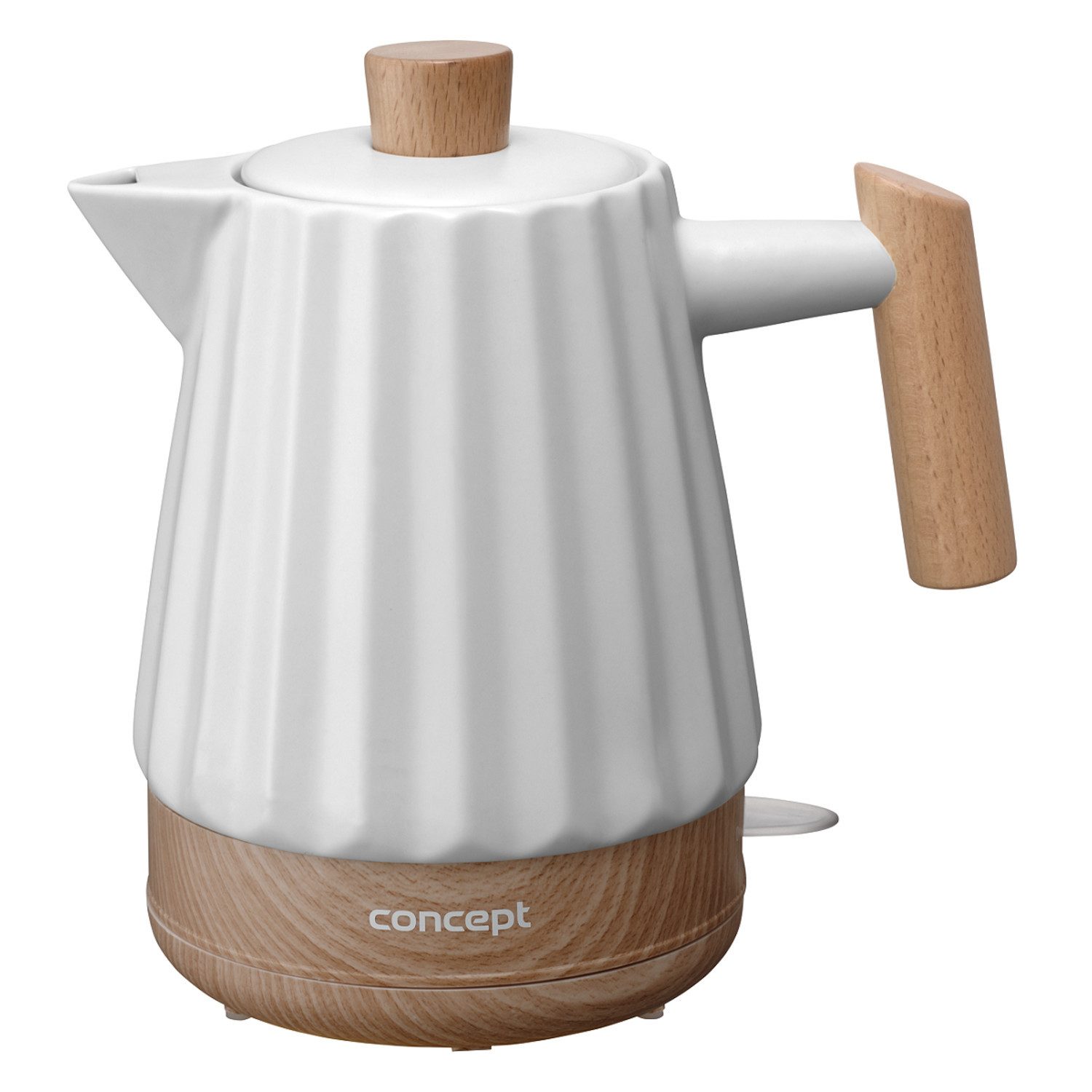 Concept Елктрочайники RK0090, 1.5 l, 1500 W, Kabelloser Keramik-Wasserkocher 1500W 1.5L weiß